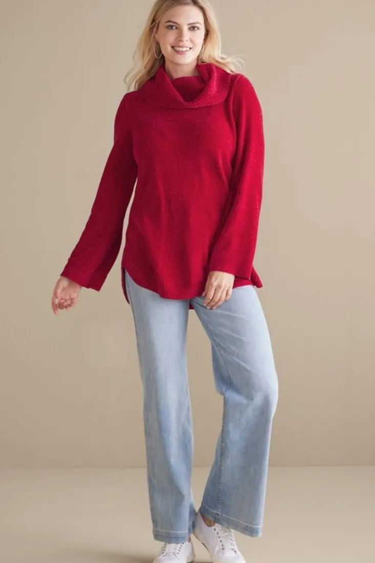 Best Soft Surroundings Soft Winds Chenille Tunic Sweater