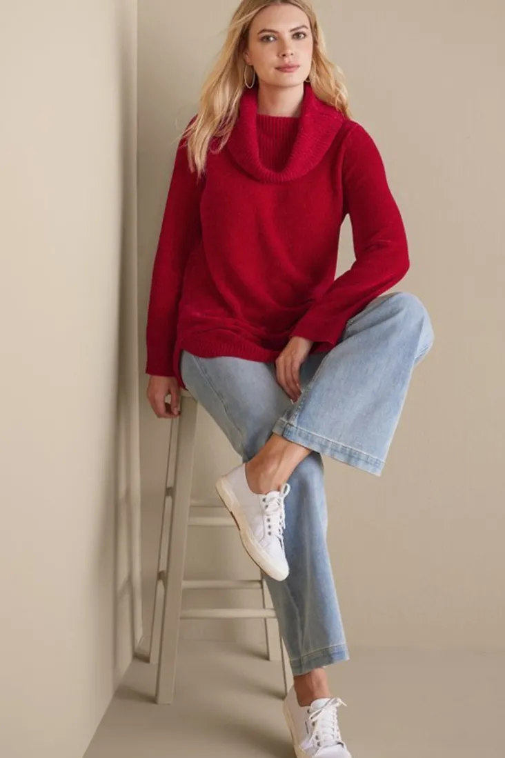 Best Soft Surroundings Soft Winds Chenille Tunic Sweater