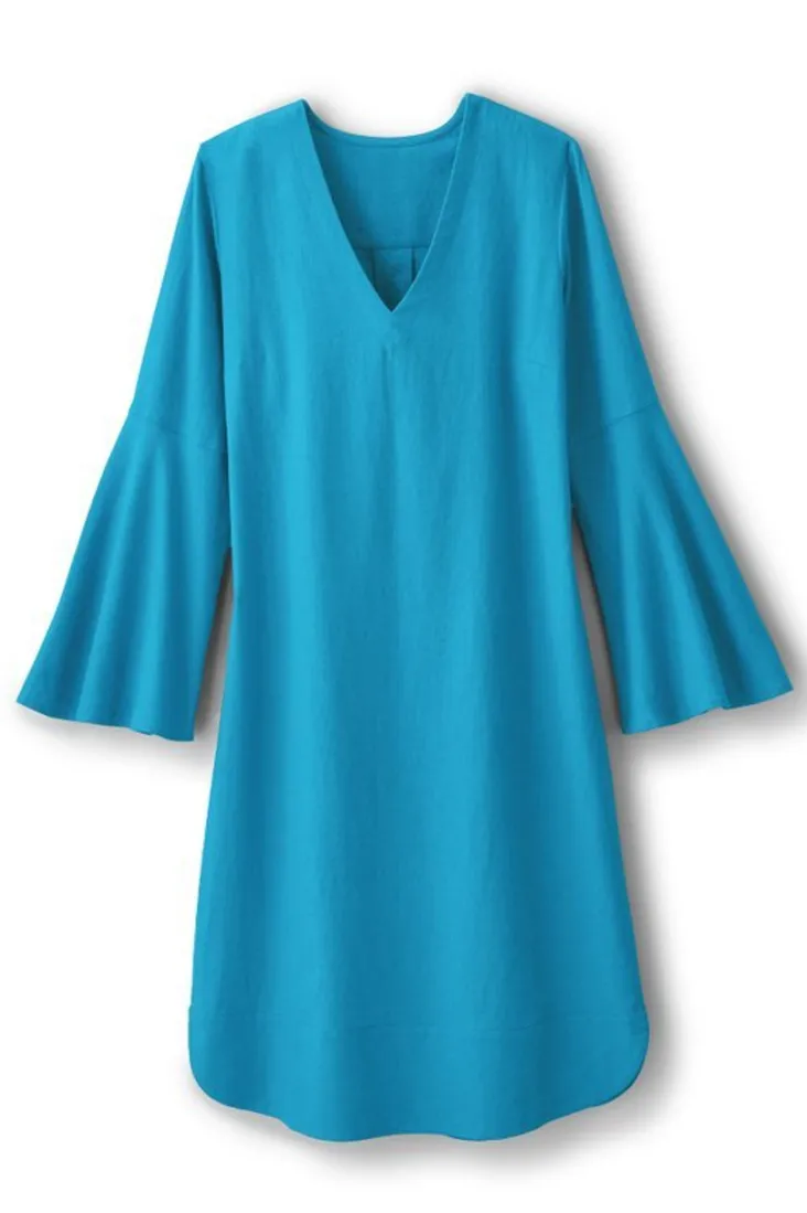 Clearance Soft Surroundings Soleil Linen Blend Dress