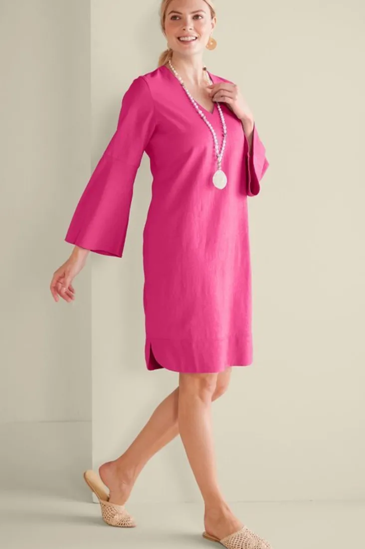 Clearance Soft Surroundings Soleil Linen Blend Dress