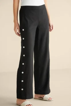 Hot Soft Surroundings Sonoma Linen Blend Wide Leg Pants