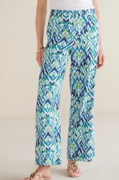 Hot Soft Surroundings Sonoma Linen Blend Wide Leg Pants