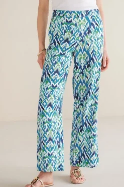 Hot Soft Surroundings Sonoma Linen Blend Wide Leg Pants