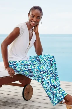 Hot Soft Surroundings Sonoma Linen Blend Wide Leg Pants