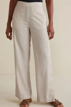 Hot Soft Surroundings Sonoma Linen Blend Wide Leg Pants