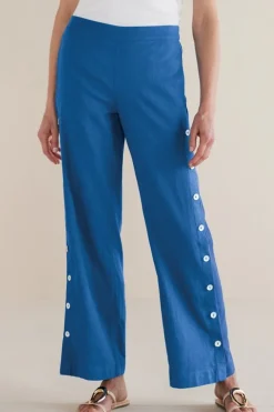 Hot Soft Surroundings Sonoma Linen Blend Wide Leg Pants