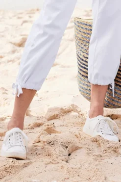 Outlet Soft Surroundings Superga Leather Sneaker OpticalWhiteFavorio