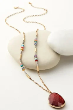 Soft Surroundings Suri Pendant Necklace GoldMulti