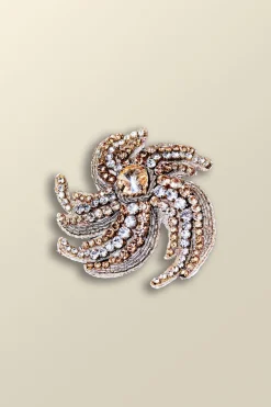 Outlet Soft Surroundings Swirl Around Burst Brooch Gold
