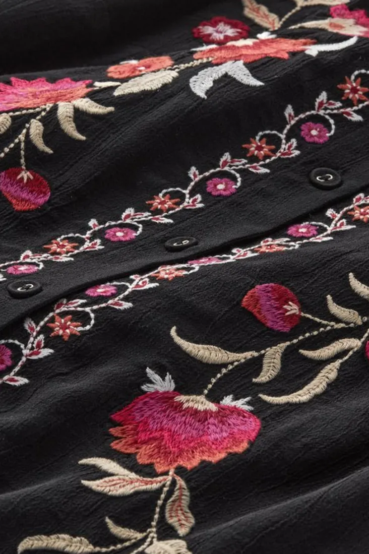 Online Soft Surroundings Talulla Embroidered Tunic BlackBeauty