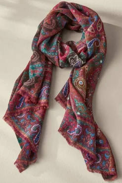 Best Soft Surroundings Tamara Paisley Scarf Multi