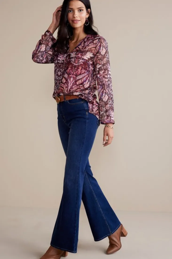 New Soft Surroundings Tasha Top MultiTapestry