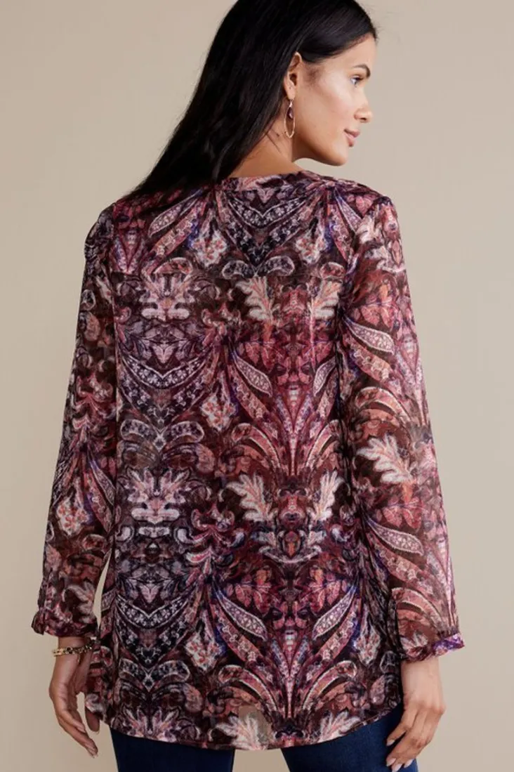 New Soft Surroundings Tasha Top MultiTapestry