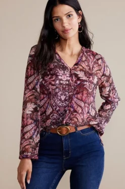 New Soft Surroundings Tasha Top MultiTapestry