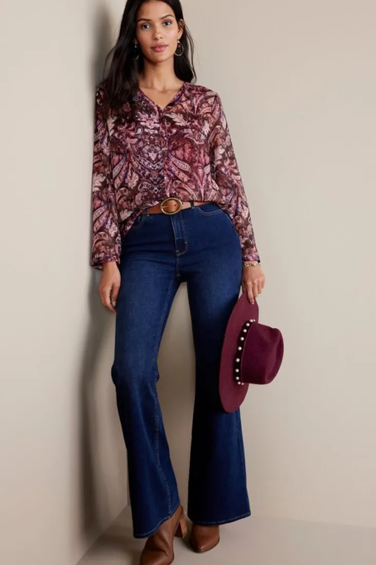 New Soft Surroundings Tasha Top MultiTapestry