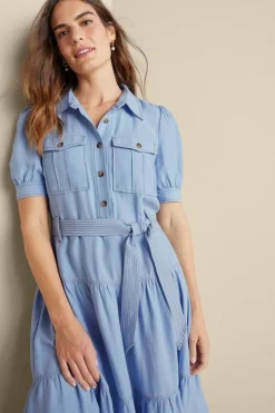 Online Soft Surroundings Tenley Midi Dress LightDenim