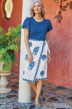 Best Soft Surroundings Tessa Tee EstateBlue