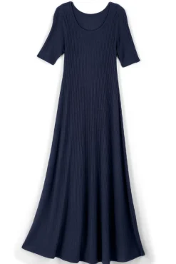 Discount Soft Surroundings Textured Short Sleeve Santiago Dress