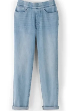 Sale Soft Surroundings The Ultimate Denim Pull-On Crop White