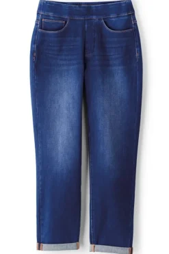 Sale Soft Surroundings The Ultimate Denim Pull-On Crop White