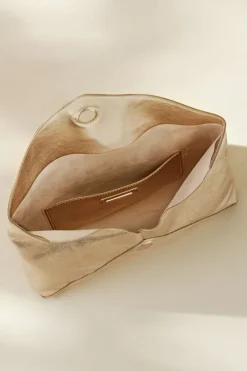 Clearance Soft Surroundings Tindra Envelope Clutch Gold