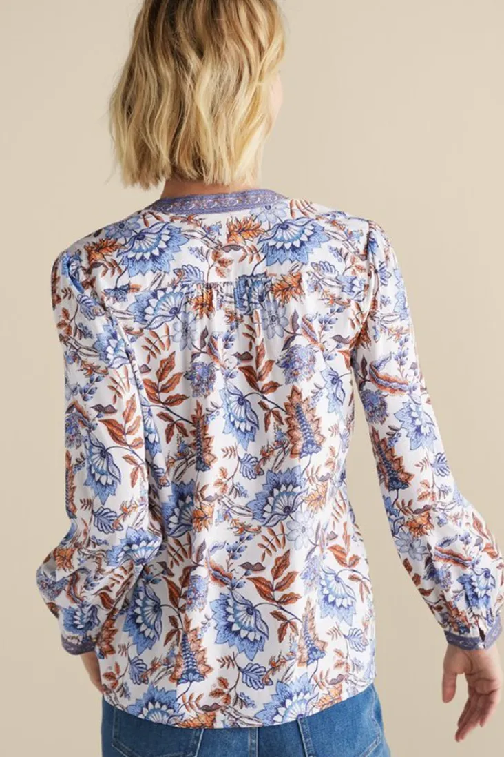 Soft Surroundings Tracy Top ChambrayCalico