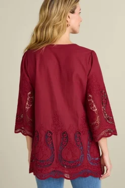 Online Soft Surroundings Trella Eyelet Top