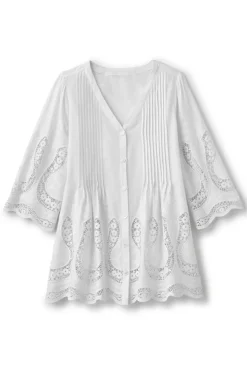 Online Soft Surroundings Trella Eyelet Top