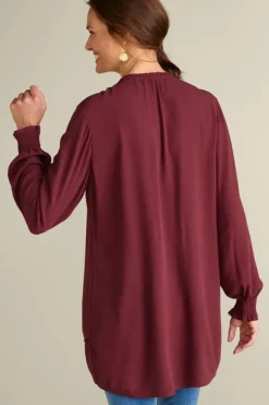 Sale Soft Surroundings Trista Tunic Cabernet