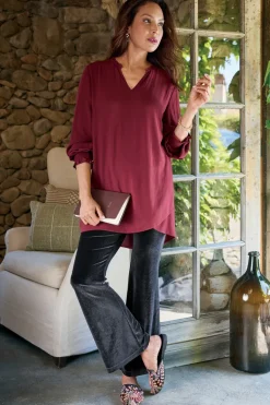 Sale Soft Surroundings Trista Tunic Cabernet