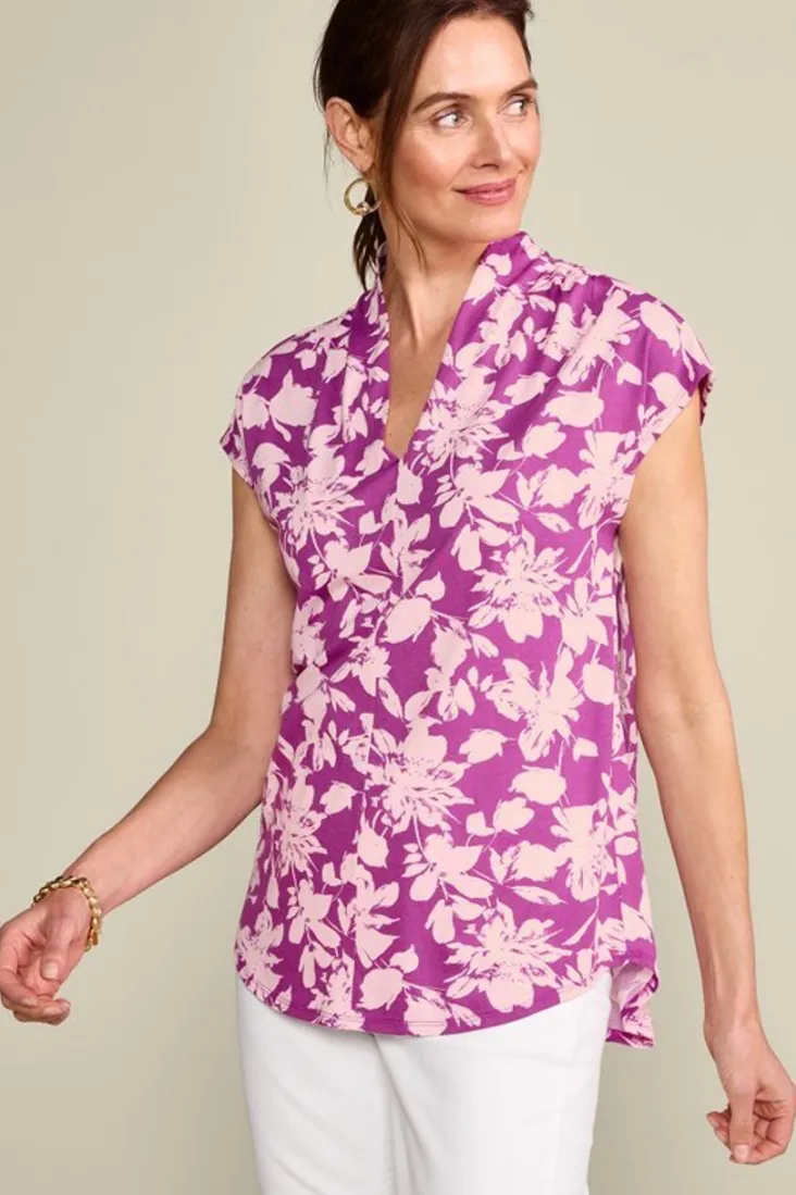 Hot Soft Surroundings Twilight Luau Printed Tunic
