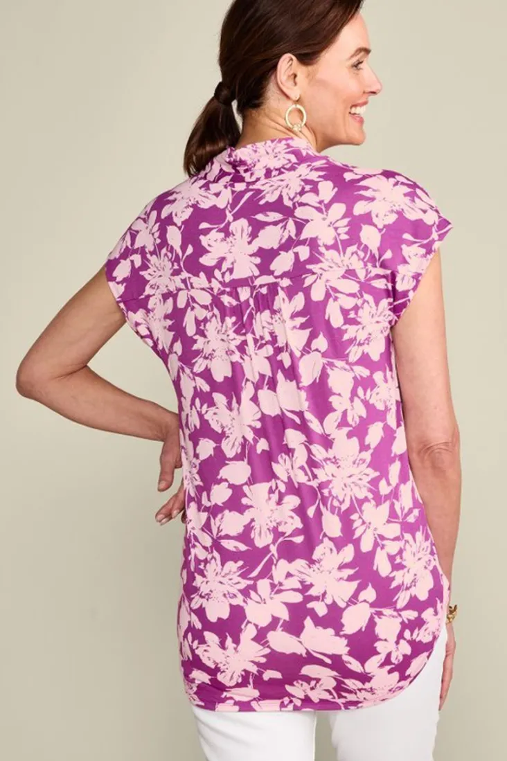 Hot Soft Surroundings Twilight Luau Printed Tunic