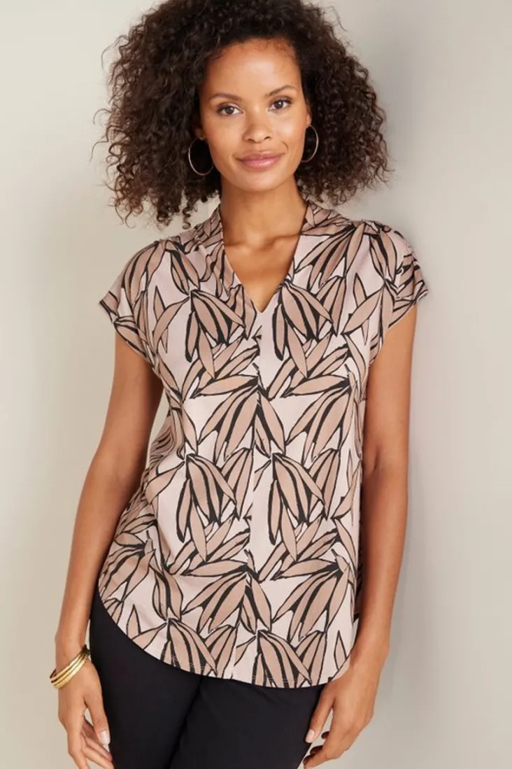 Hot Soft Surroundings Twilight Luau Printed Tunic