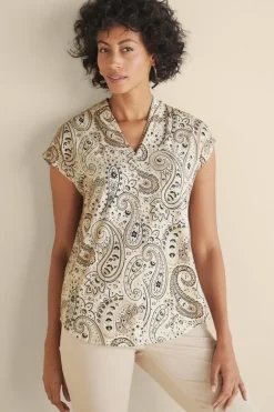 Hot Soft Surroundings Twilight Luau Printed Tunic