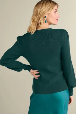 Clearance Soft Surroundings Tyla Button Shoulder Sweater