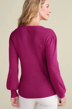 Clearance Soft Surroundings Tyla Button Shoulder Sweater