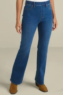 New Soft Surroundings Ultimate Denim Pull-On Bootcut Jeans