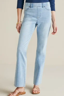 New Soft Surroundings Ultimate Denim Pull-On Bootcut Jeans