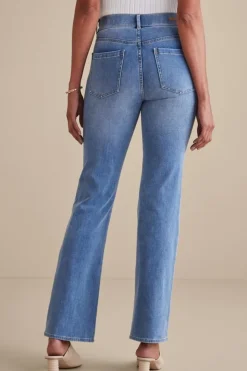New Soft Surroundings Ultimate Denim Pull-On Bootcut Jeans