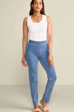 Soft Surroundings Ultimate Denim Pull-On Slim Leg Jeans
