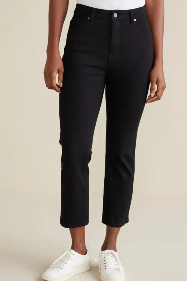 Sale Soft Surroundings Ultimate Denim Slim Leg Crop Jeans