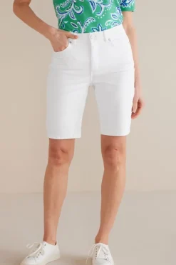 Best Soft Surroundings Ultimate Denim Slim Leg Shorts TidalBlueWash