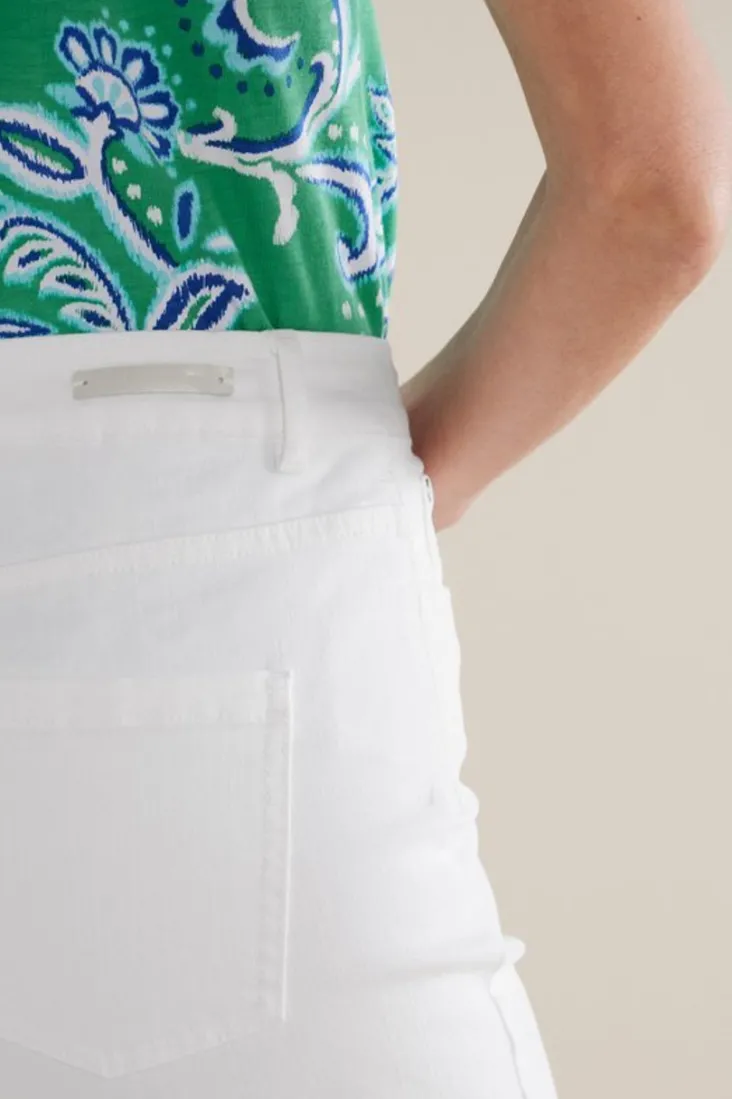 Best Soft Surroundings Ultimate Denim Slim Leg Shorts TidalBlueWash