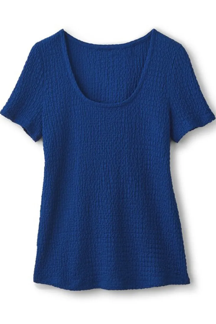 Online Soft Surroundings Ursula Knit Tee Sapphire