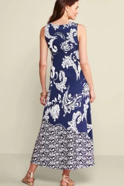 Best Soft Surroundings Vaila Maxi Dress OceanAirScarf/AzoresDi
