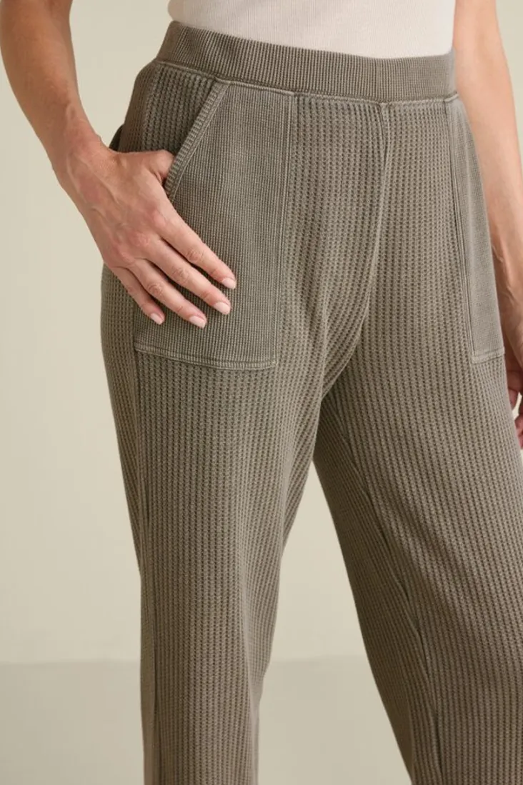 Clearance Soft Surroundings Vala Waffle Pull-On Pants DustyOlive