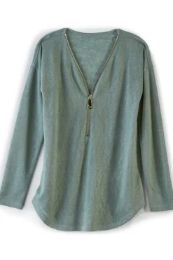 Discount Soft Surroundings Valentina Zip Sweater