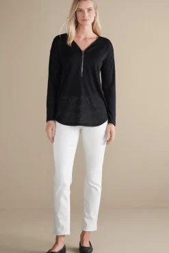 Discount Soft Surroundings Valentina Zip Sweater