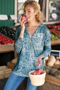 Discount Soft Surroundings Valentina Zip Sweater