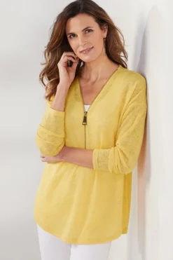Discount Soft Surroundings Valentina Zip Sweater
